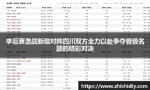 季后赛激战新疆对阵四川双方全力以赴争夺晋级名额的精彩对决